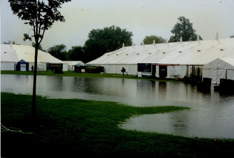 Vivary Park flooded in 1989