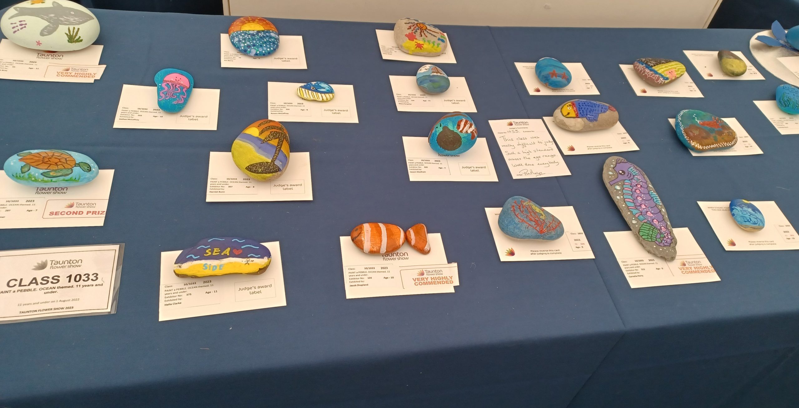 Children's Competition entries in the Competition Marquee