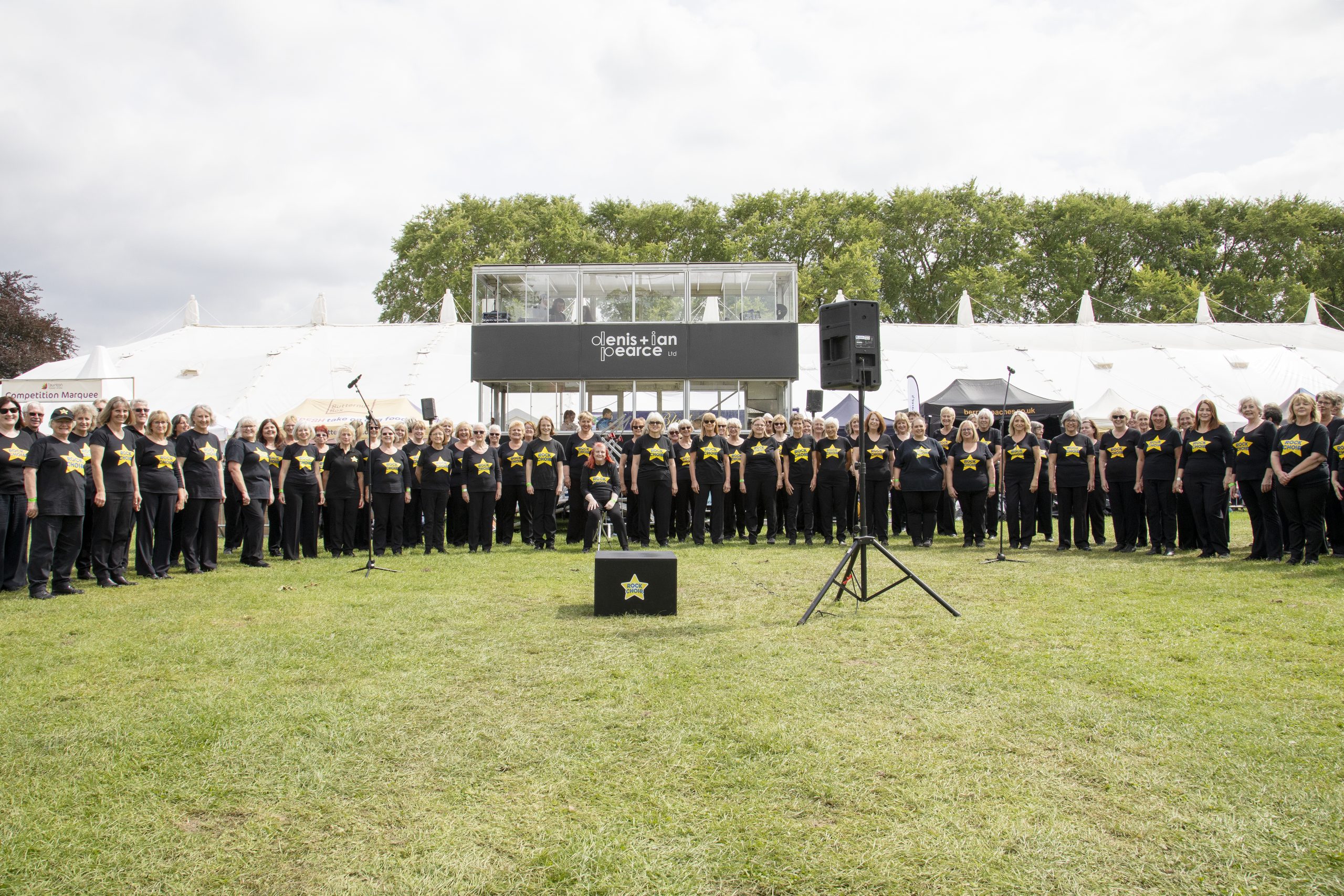 Rock Choir performing in the arena