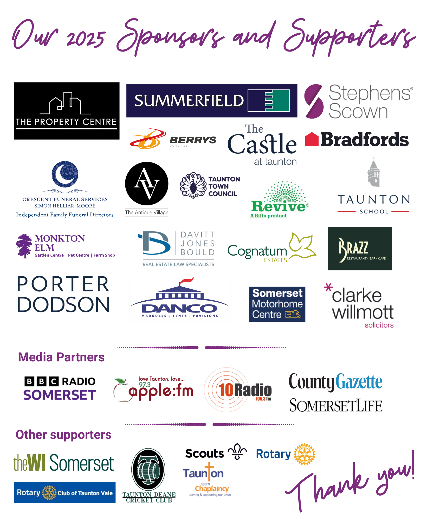 2025 – Sponsors